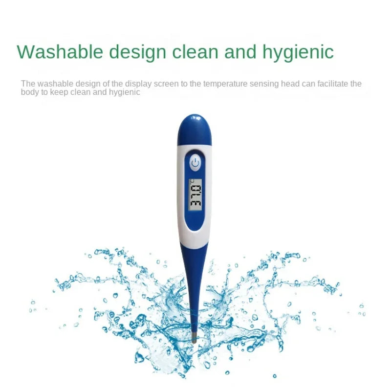 Fever Thermometer Medical Digital LCD Medical Fast Measurement Veterinary Farm Thermometer Pet Medical Equipment Soft Head