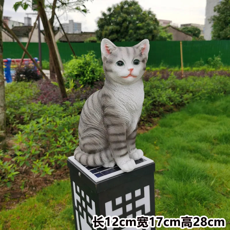 Kitten Cute Animal Garden Outdoor Courtyard Home Decoration Balcony Gardening Animal Room Crafts Decorative Home Accessories