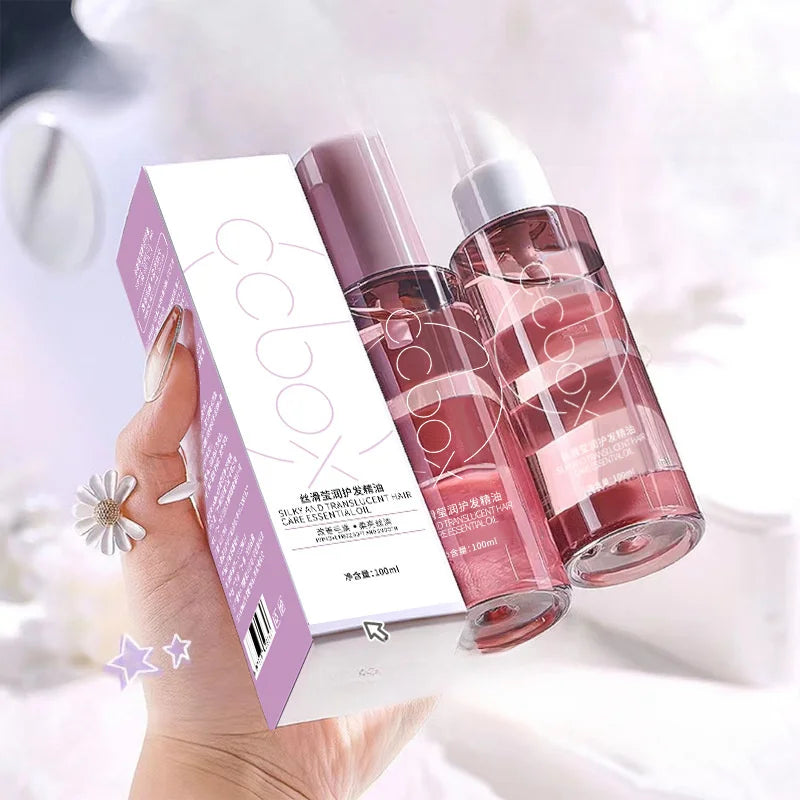 100ml hair care essential oil, dry hair, long-lasting fragrance and smooth essential oil, for girlfriends and mothers on holiday