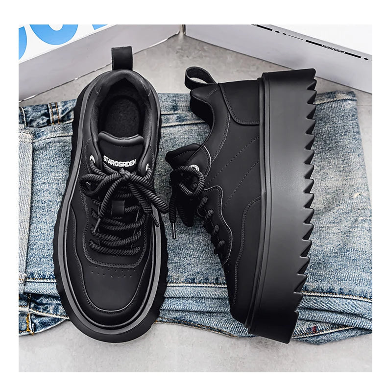 2025 New High Quality Men's Shoes Thick Soled Height Increasing Casual Skateboarding Shoe for Outdoor Running Sports Shoes