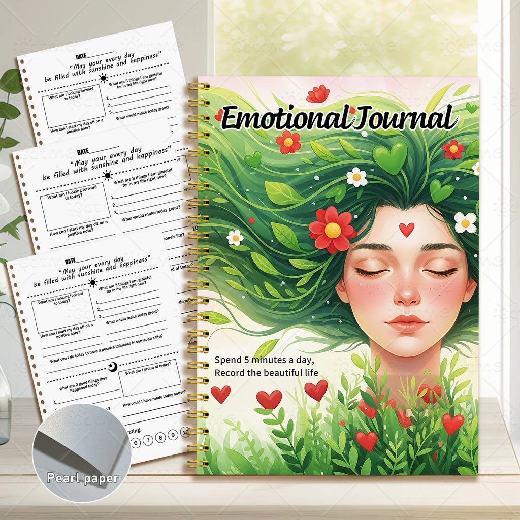 EMOTIONAL JOURNAL --Adult Mental Health Planner,Wellness Workbook,Therapy Worksheet,Anxiety Management,Self Care Tracker