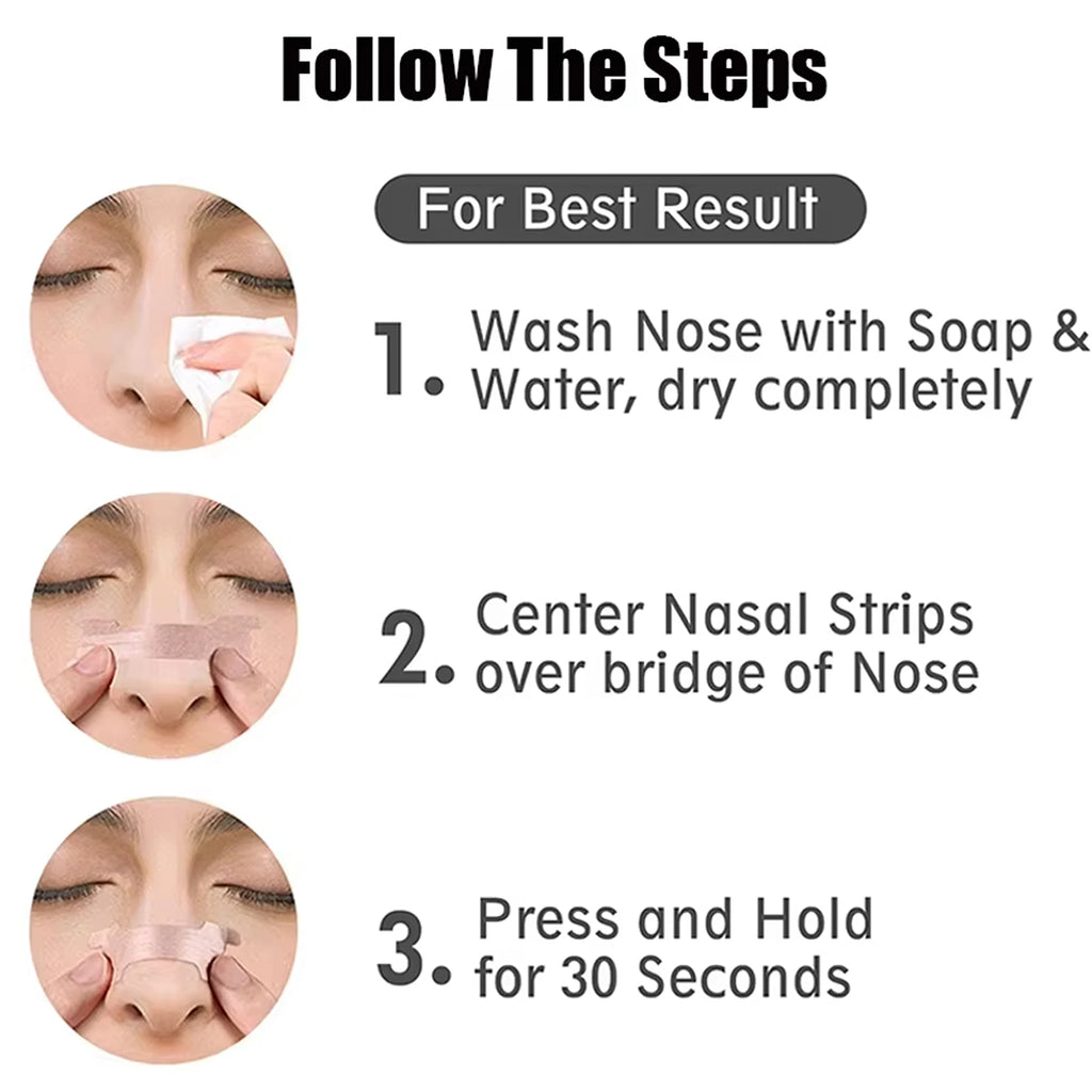 20/50/100pcs Breathing Nasal Strips Right Way Stop Snoring Anti Snoring Strips Easier Better Breathe Health Care Sleeping Well