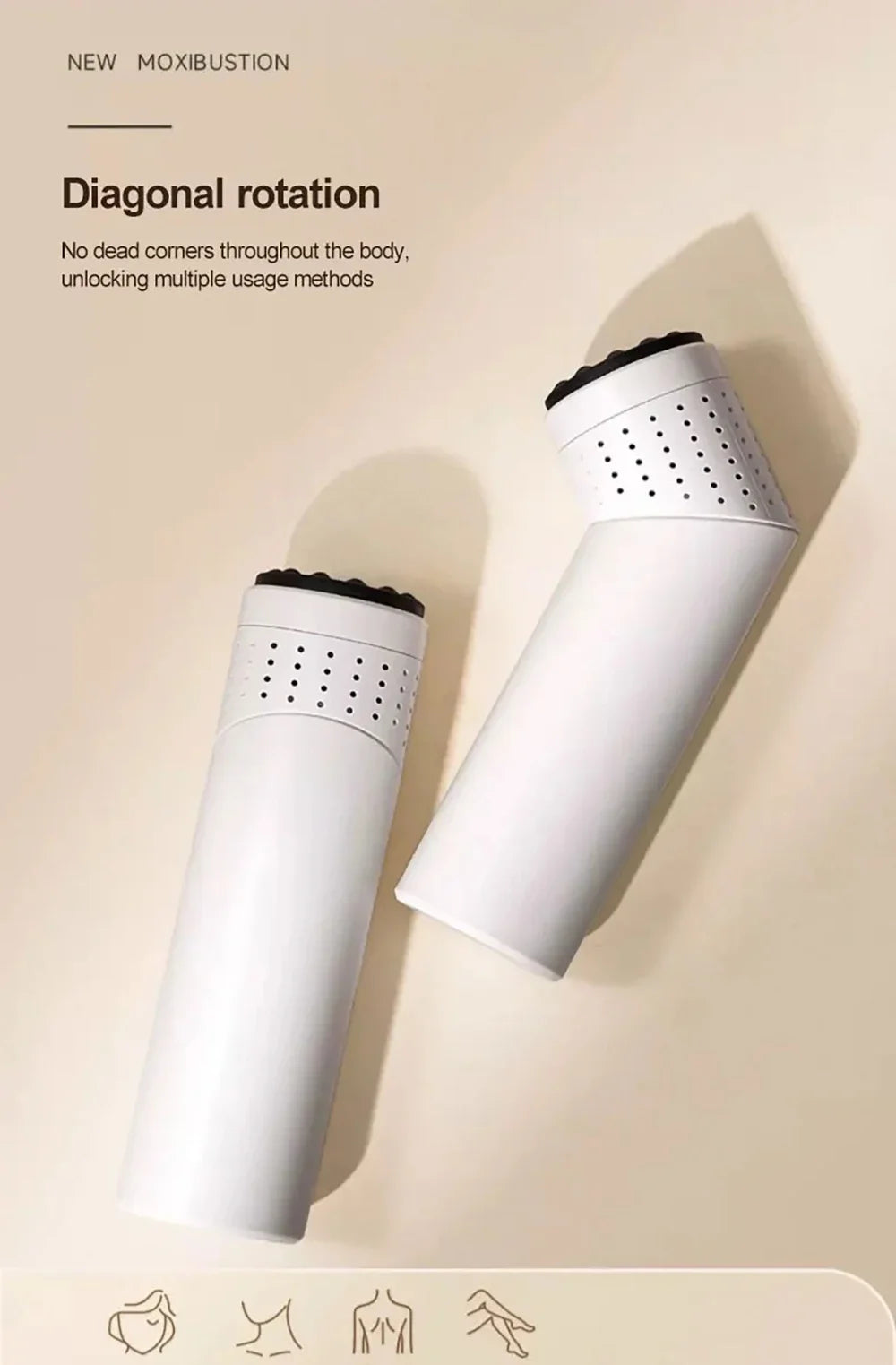 Moxibustion Scraping Massager Instrument Portable Intelligent Health and Wellness with Stone Moxibustion Scrap Board Accessories