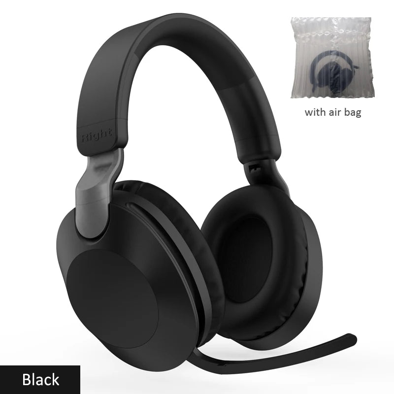 سماعة رأس لاسلكية متوافقة مع تقنية البلوتوث مع ميكروفون، سماعة رأس ستيريو هاي فاي BT5.1 فوق الأذن، بدون استخدام اليدين، للمكالمات والموسيقى