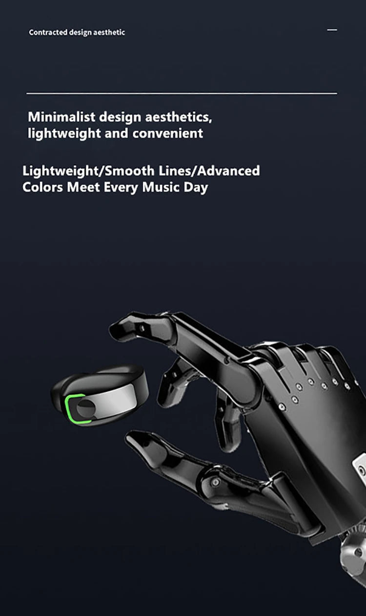 سماعة رأس لاسلكية بتقنية التوصيل العظمي 5.3 بتقنية البلوتوث، سماعة رأس قابلة للتحدث، ارتداء طويل الأمد دون ألم، عمر بطارية طويل للغاية