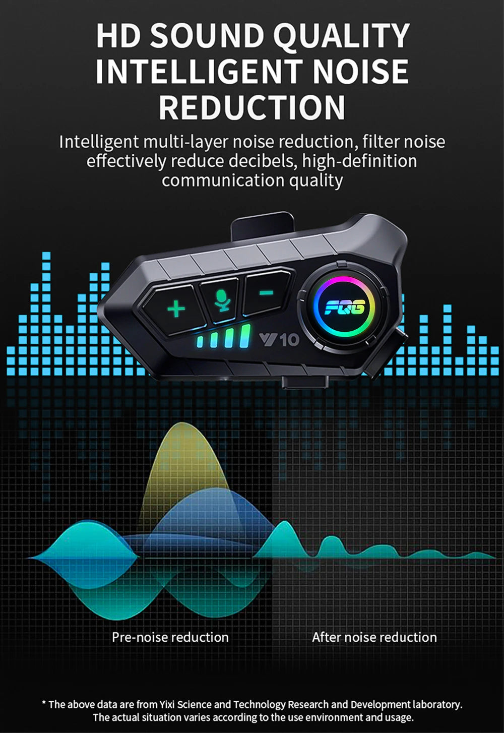 سماعة رأس خوذة بلوتوث 5.3 لاسلكية بدون استخدام اليدين طقم هاتف للدراجات النارية سماعة أذن مقاومة للماء مشغل موسيقى MP3 مكبر صوت للدراجات النارية