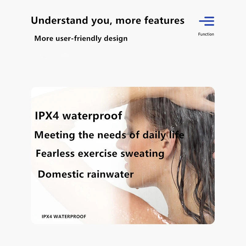 سماعة رأس لاسلكية بتقنية التوصيل العظمي 5.3 بتقنية البلوتوث، سماعة رأس قابلة للتحدث، ارتداء طويل الأمد دون ألم، عمر بطارية طويل للغاية