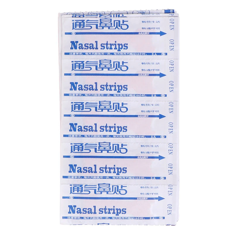 50PCS Breathing Nasal Strips Snoring Anti Snoring Strips Easier Better Breathe Health Care Right Way Stop Sleeping Well