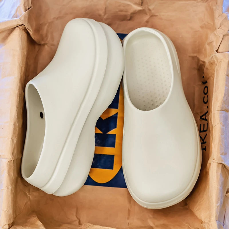 Fashion EVA Men Casual Shoes Thick Soles Sandals WaterProof Anti Slip Work Shoes Women Comfort Nurse Shoes Couple Garden Clogs