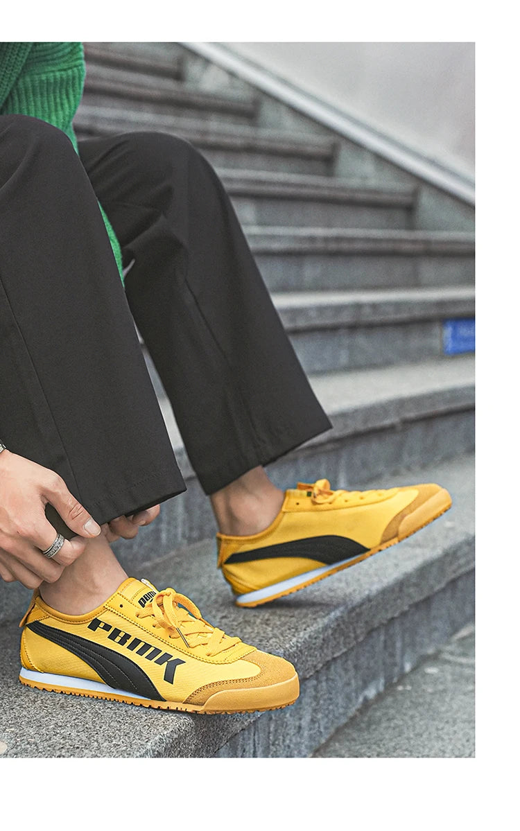Brand Retro Men's Yellow Running Shoes Comfort Flat Casual Sneaker Men Breathable Original Men Canvas Sneakers tenis masculino