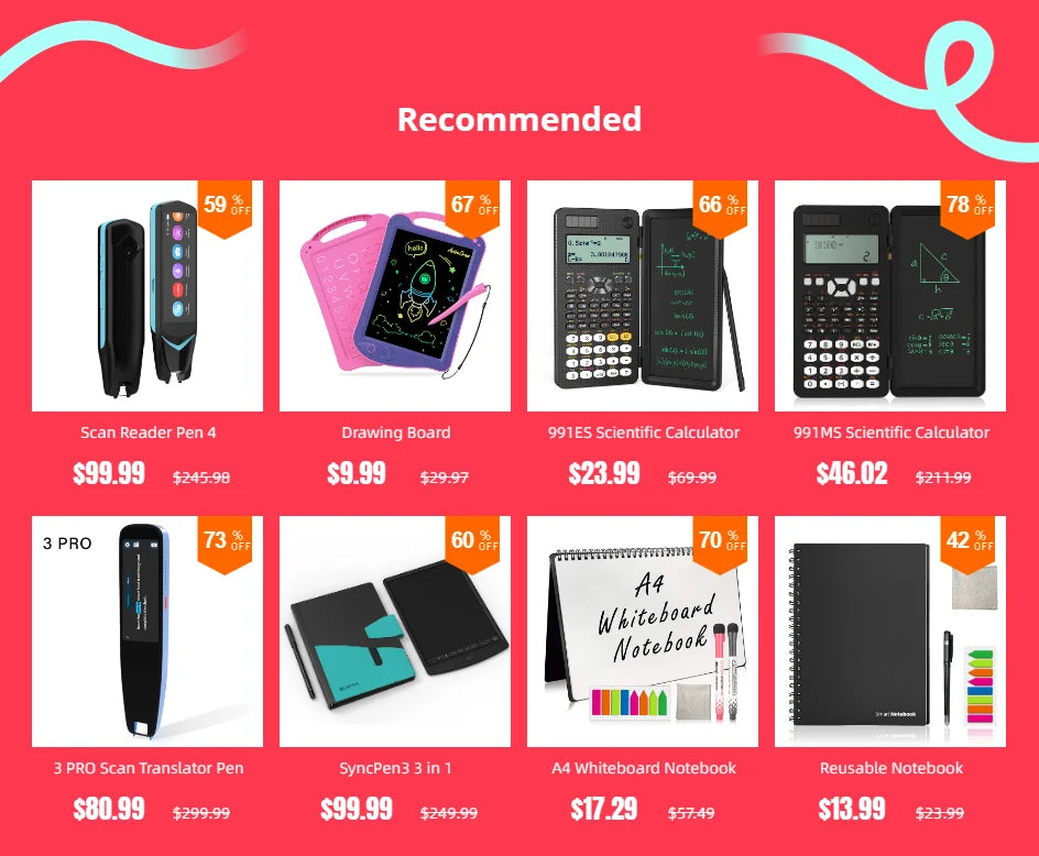 Smart Instant Voice Photo Scanning Translator 2.98 Inch Touch Screen Wifi Support Offline Portable Multi-language Translation