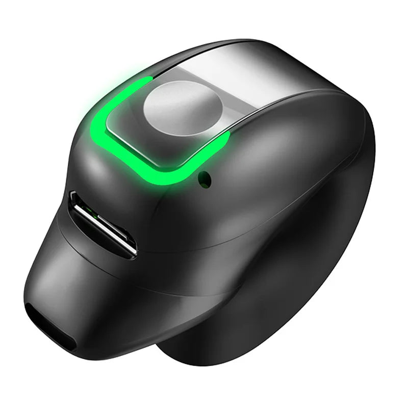 Bluetooth Headset With Microphone Ear Clip Headphone TWS Wireless Earphone Single In-Ear HD HiFi Stereo Touch Control Sports Men