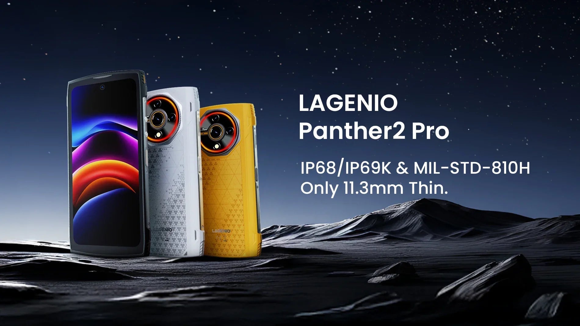 4G Rugged Smartphone LAGENIO Panther 2 Pro Android 15 8GB+256GB Mobile Phone 50MP 5150mAh 6.7 " HD Ultra-thin Cellphone Gemini