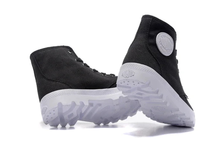 PALLADIUM Pampa Outdoor Classic Black and red Canvas Shoe Ankle Botas Cowboy Sneakers Boots Fashion Canvas Shoes Size Eur 40-45