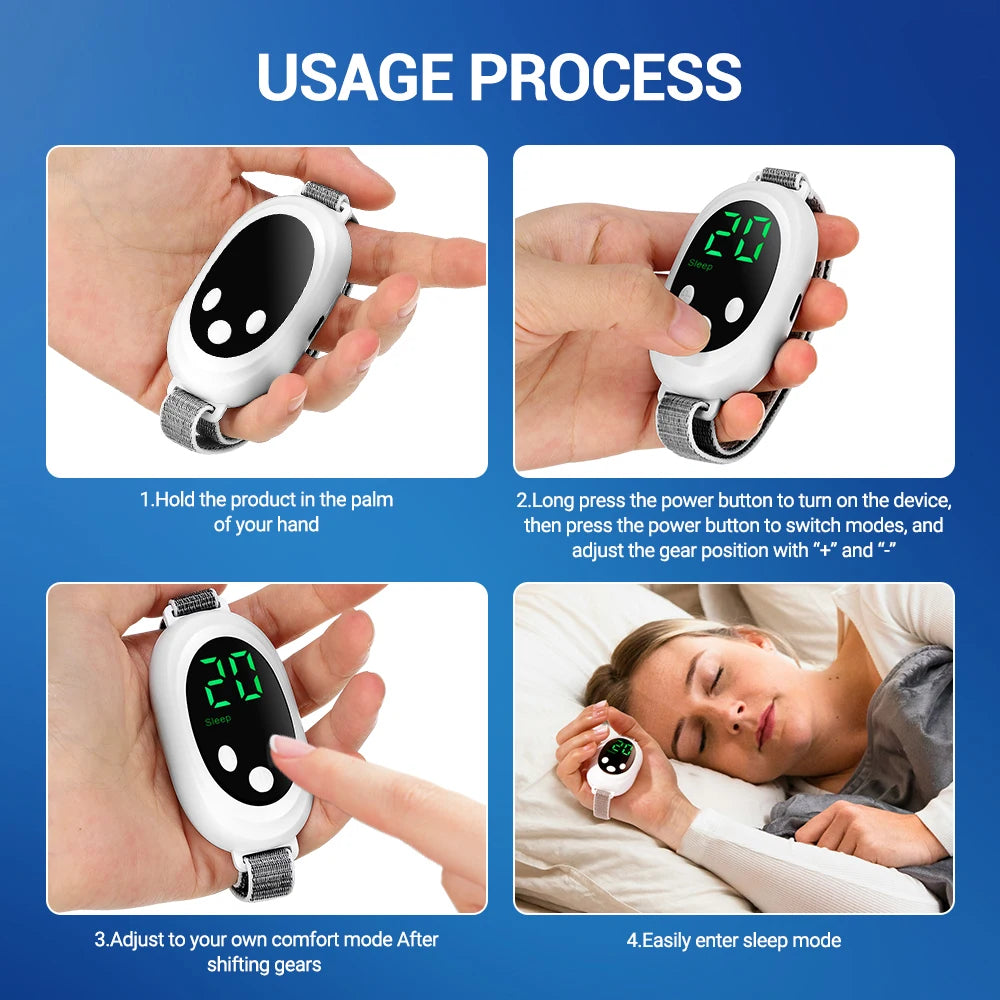 Smart Anti Snoring Device EMS Pulse Stop Snore Portable Comfortable Sleep Well Stop Snore Health Care Sleep Apnea Aid