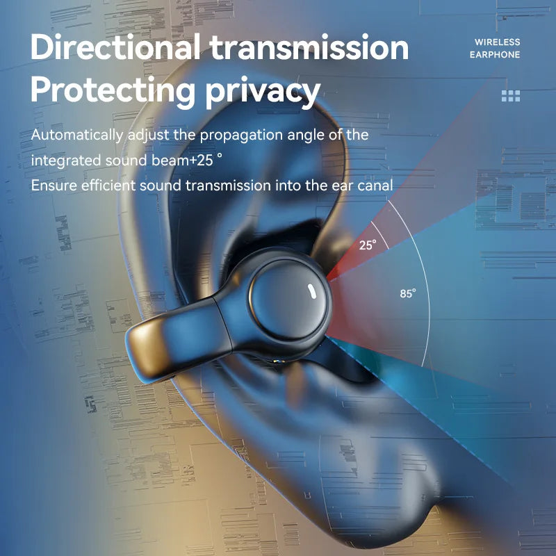 سماعات رأس لاسلكية مزودة بتقنية البلوتوث مع ميكروفون وخاصية إلغاء الضوضاء وسماعات أذن للموسيقى والرياضة والألعاب