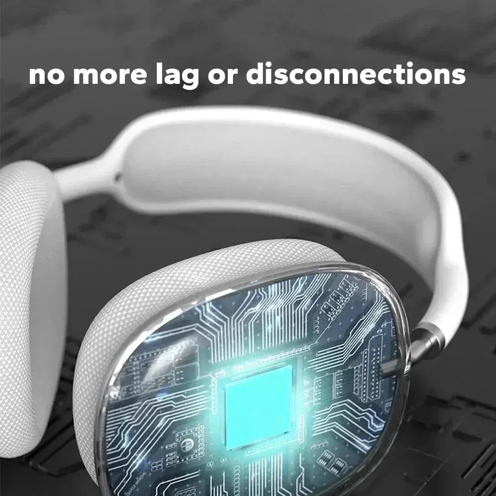 سماعة رأس لاسلكية جديدة بتقنية البلوتوث مع ميكروفون: سماعة أذن ستيريو مصممة للرياضة والألعاب والاتصال السلس بالهاتف