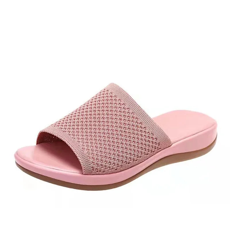 Women Sandals Elastic Force Slippers For Summer Shoes Women Flat Sandals Lightweight Summer Sandals Women's Footwear Female