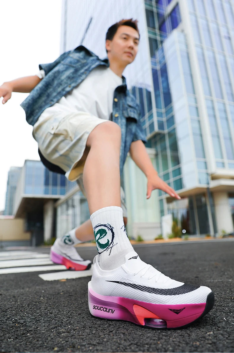 Air Cushion Running Shoes Speciality Marathon Men Sports Breathable Lightweight Women's Comfortable Nonskid Leisure Sneakers