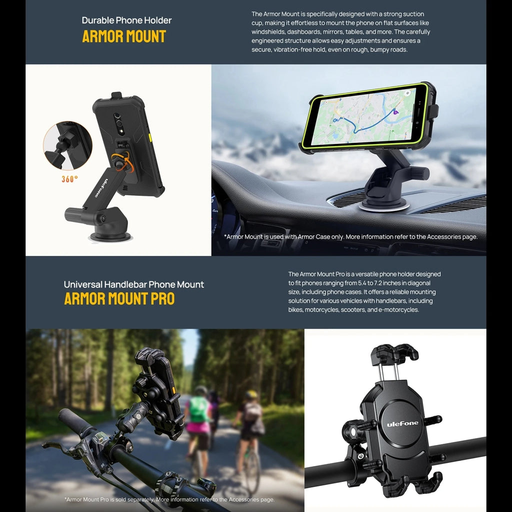 Ulefone Armor X12 Rugged Phone Android 13, Up to 6GB（3GB+3GB）RAM 32GB ROM 5.45''  4860mAh 13MP Smartphone NFC Global Version