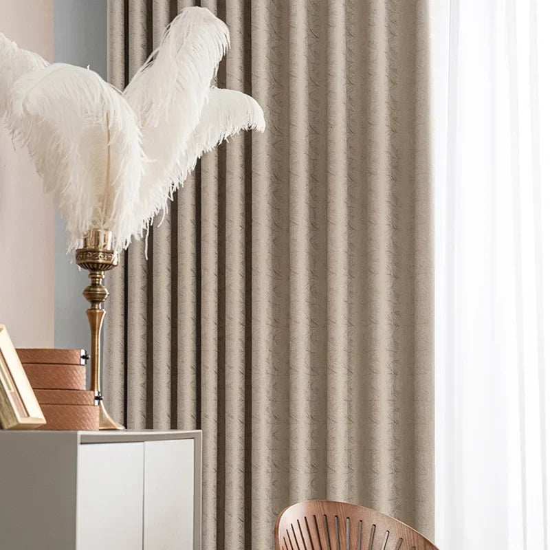 Send Curtains for Living Dining Room Bedroom Styling Light Luxury High Precision Jacquard Blackout High-grade Custom Size Decor