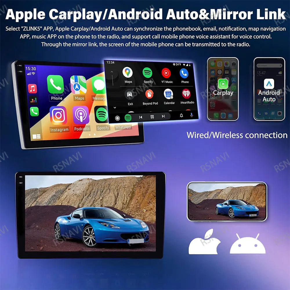 Android 15 For Hyundai Classic Santa Fe 2000-2004 JAC S1 (Rein) 2005-2015 Car Radio Qualcomm BT GPS Navigation QLED 5G WIFI AUTO