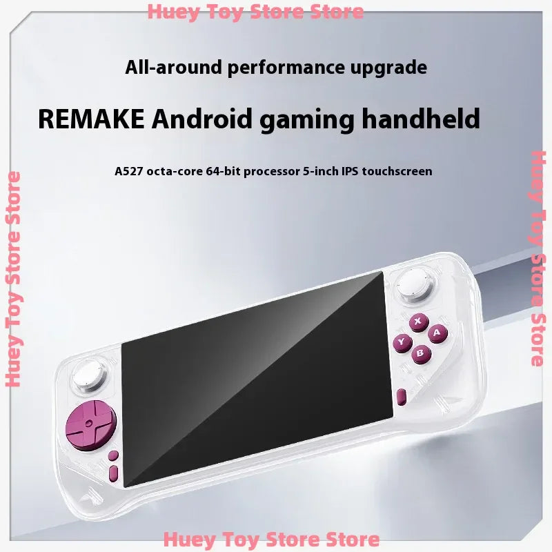 2025 Edition   Android E6 Max Handheld Console - 5" 32-Point Touch Screen with 5G Dual-Band, Portable Gaming Device for Fans  ﻿