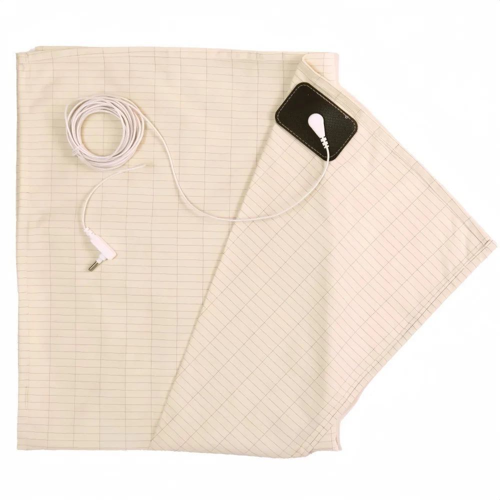 Grounding Sheets King Size - Organic Cotton and Silver Fiber, Grounding Fitted Sheet Wellness Sleep