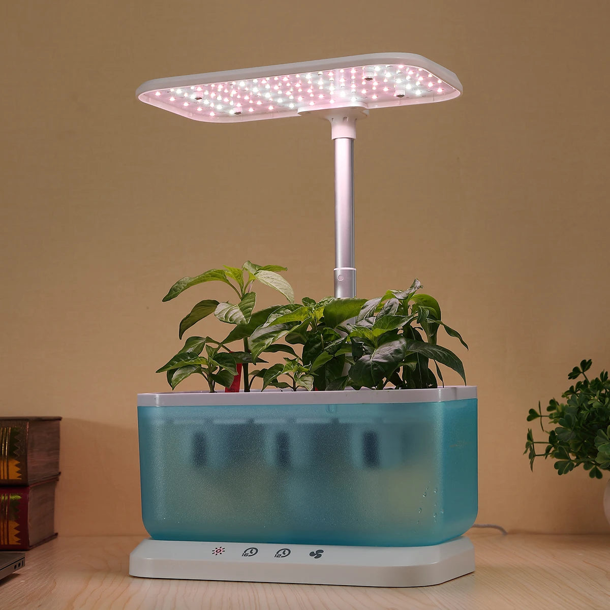 Indoor Home Mini Smart Garden Kit Hydroponic Planter Growing System Self Watering Flower Pots with Led Light