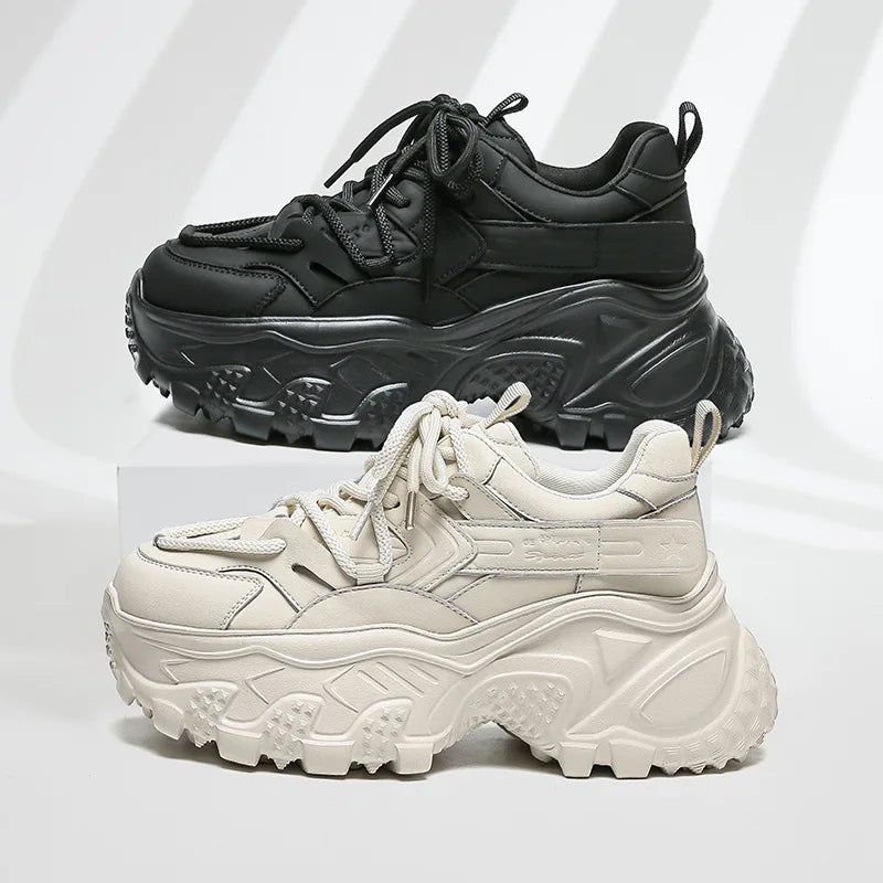 New Thick soled Dad Shoes Women's Versatile Casual Shoes with Strap Up Height Increase Lightweight Versatile Women's Shoes
