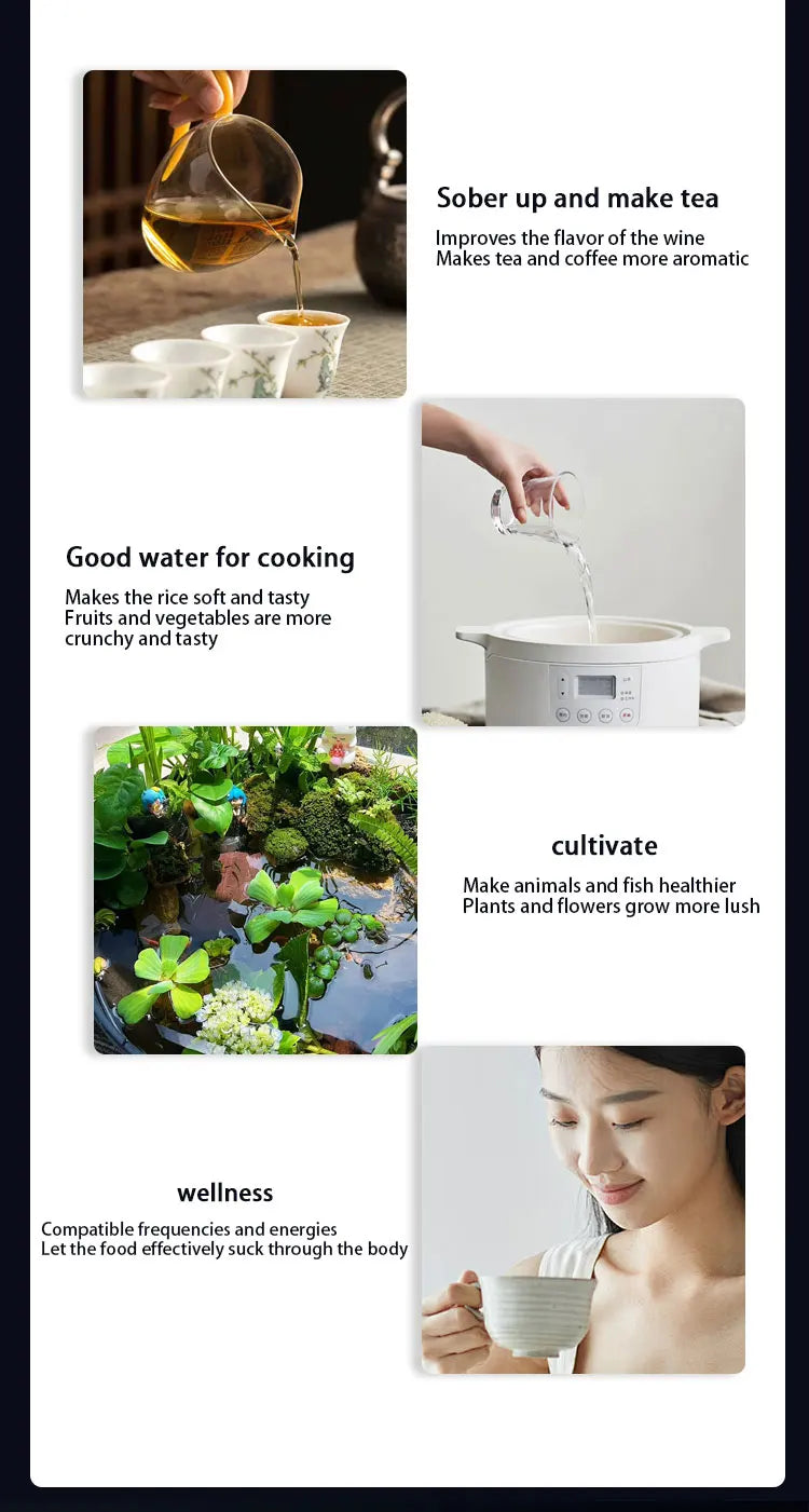 Newest Iteracare Advanced Health Water Machine Home Use 5 Modes Terahertz 2.0 Polymer Energy Detector Tester for Wellness