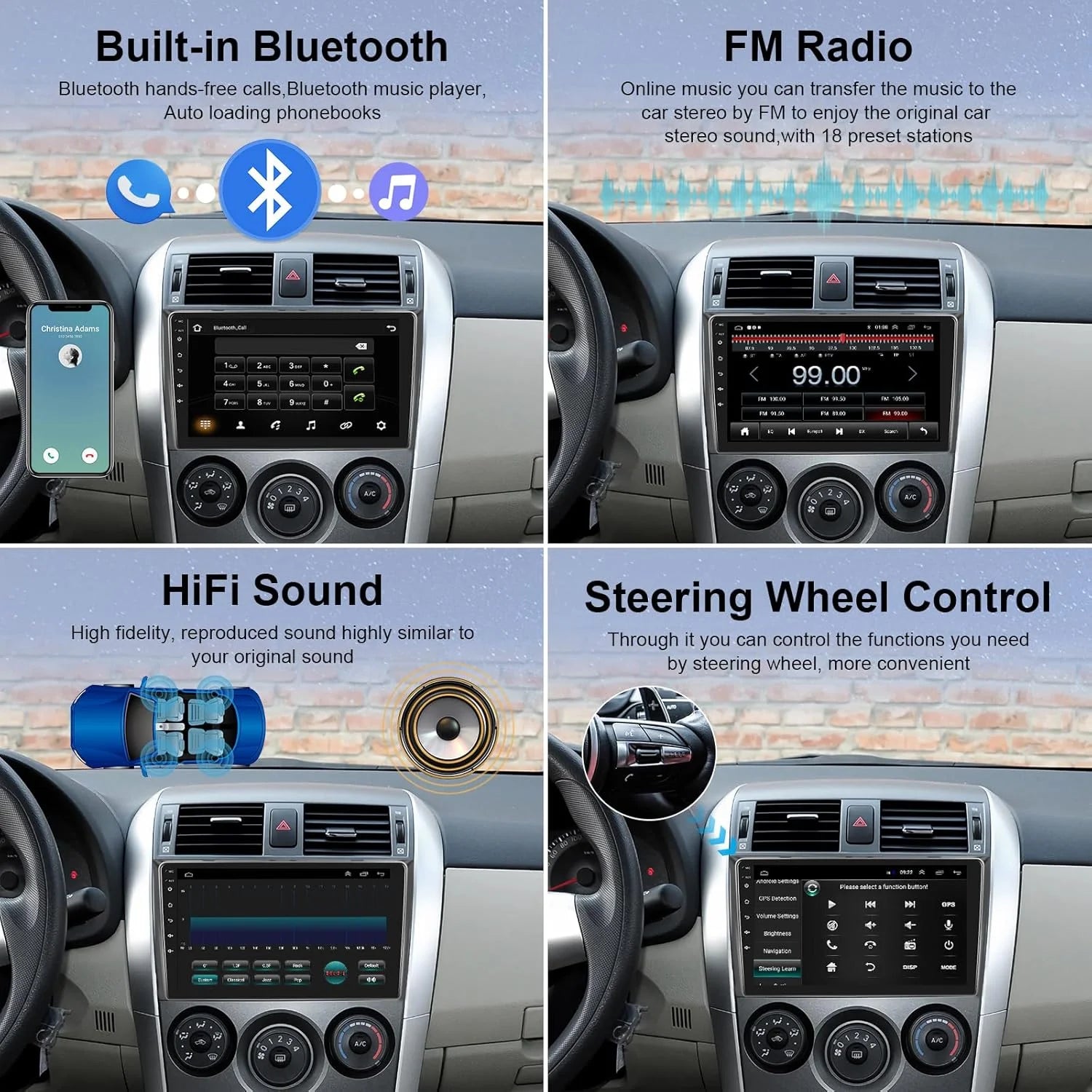 Android 15 For SsangYong Korando 3 Actyon 2 2013-2017 2K QLED Android Car Radio Multimedia Video Player GPS Stereo CarPlay 4G BT