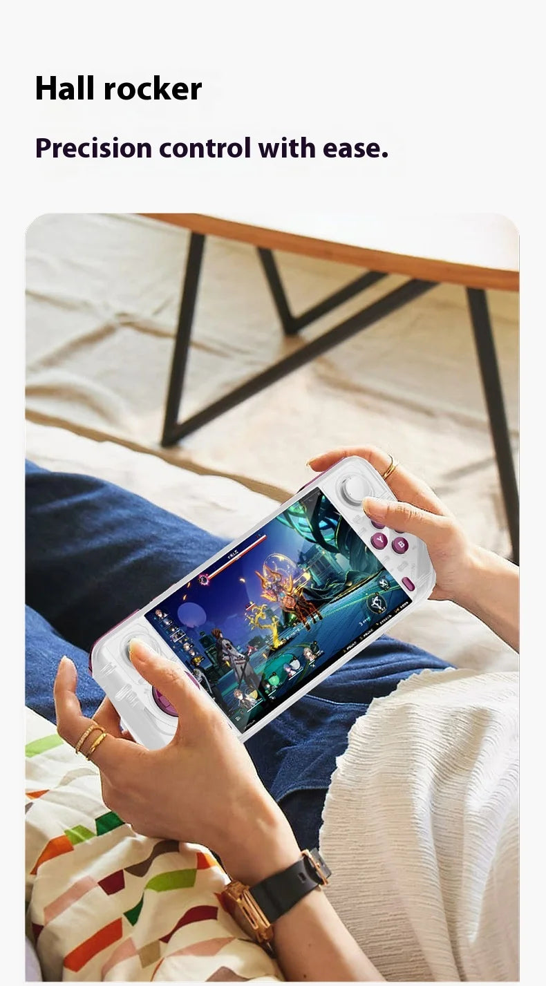 2025 Edition   Android E6 Max Handheld Console - 5" 32-Point Touch Screen with 5G Dual-Band, Portable Gaming Device for Fans  ﻿