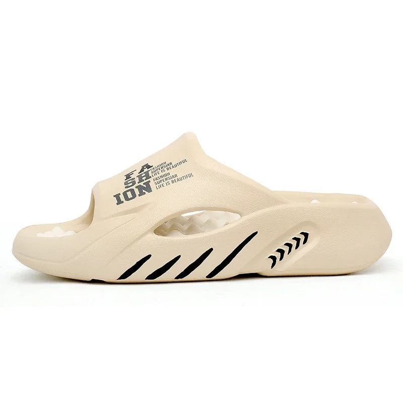 Comwarm New Thick Sole Men Sandals Indoor Outdoor Men Massage Slippers Casual Beach Slides Fashion Men's Sport Slippers Big Size