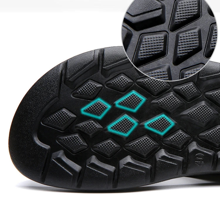 Big Size Leather Slippers for Men 2025 Summer New Designer Flip Flops Male Fashion Casual Outwear Beach Slipper Shoes Man