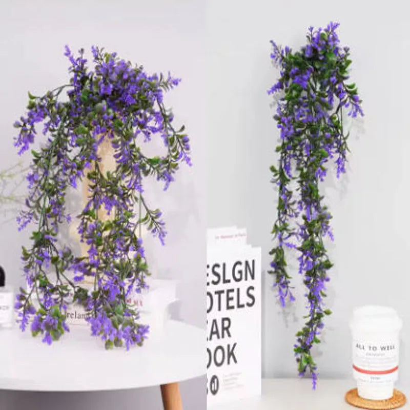 Leaves Vines Home Room Decor Hanging Artificial Plant Plastic Leaf Grass Wedding Green Plant Ivy Home Outdoor Garden Decor