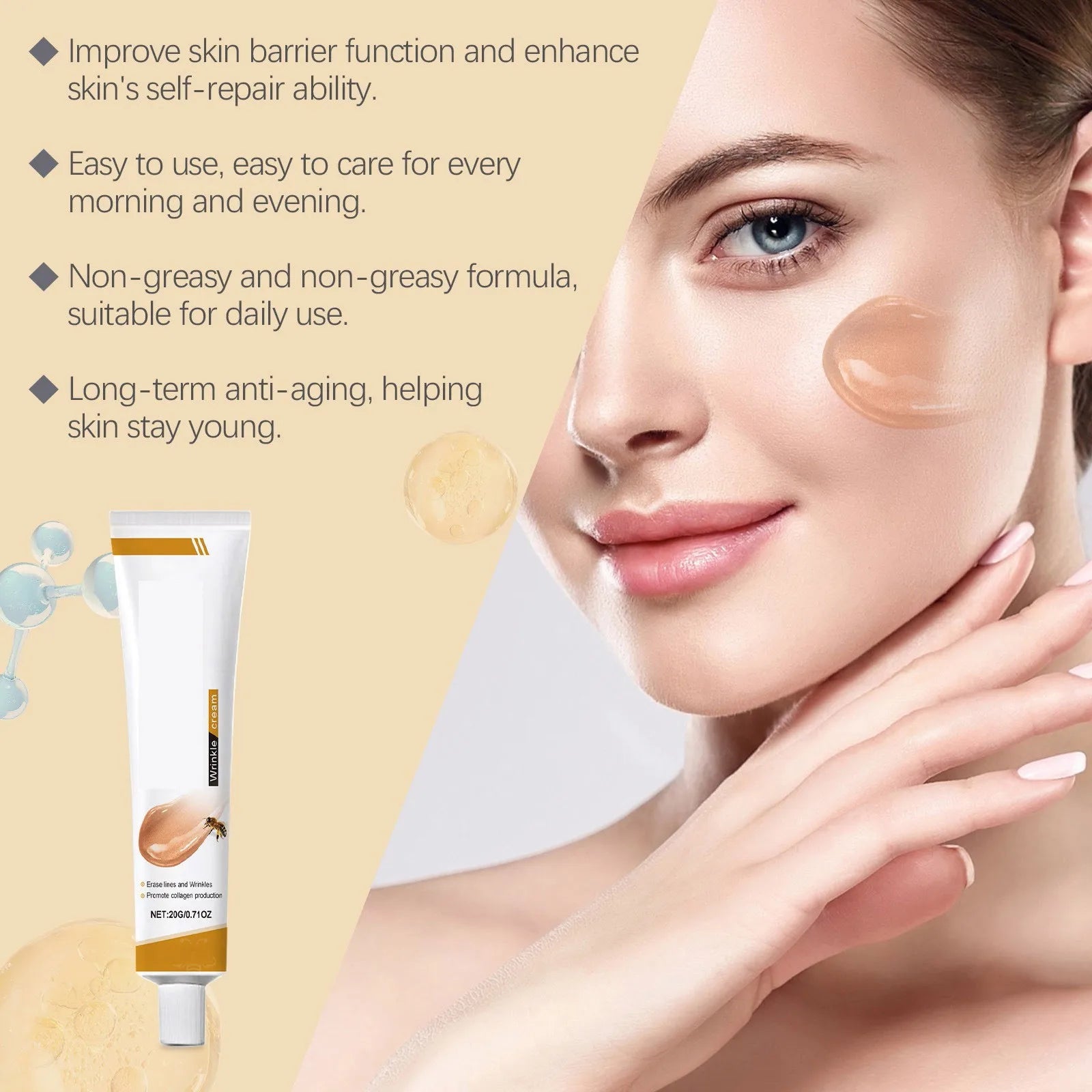 1-5pcs Facial Care Cream Mild, Hydrating, Brightening, Delicate, Rejuvenating, And Soft Skin Care Cream