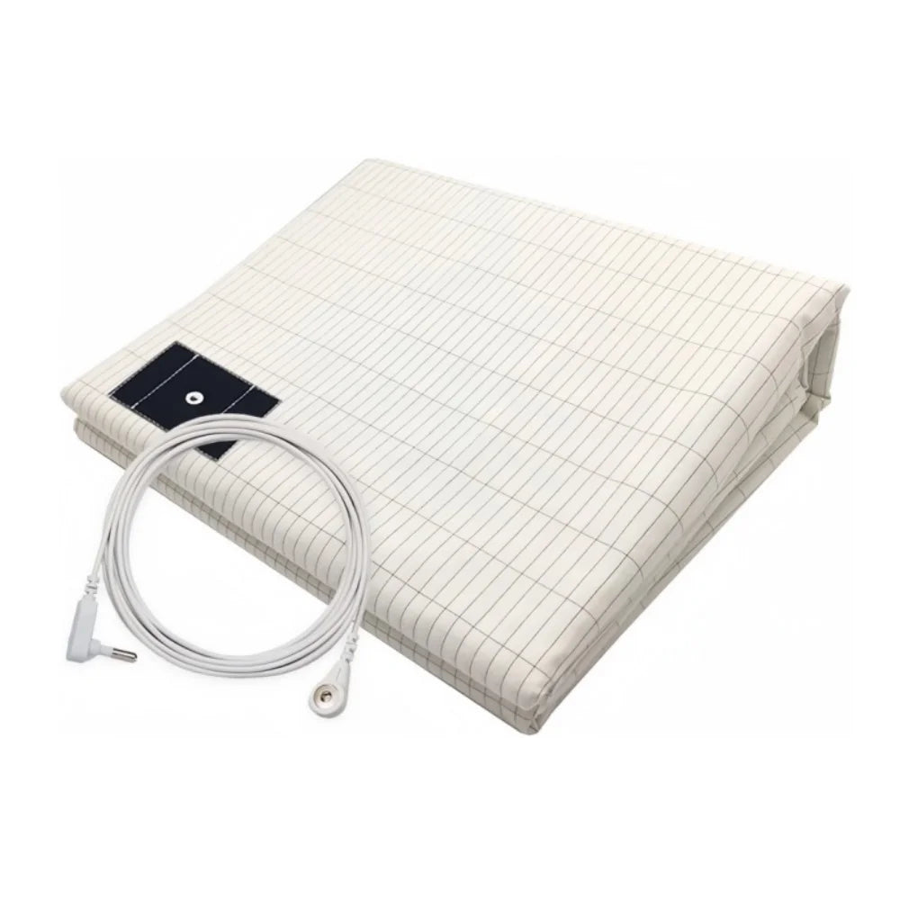 Grounding Sheets King Size - Organic Cotton and Silver Fiber, Grounding Fitted Sheet Wellness Sleep