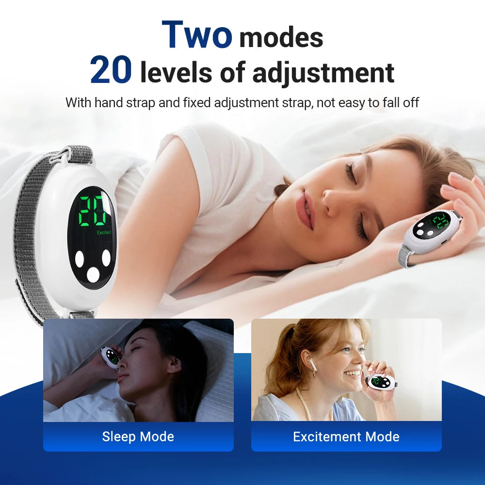 Smart Anti Snoring Device EMS Pulse Stop Snore Portable Comfortable Sleep Well Stop Snore Health Care Sleep Apnea Aid