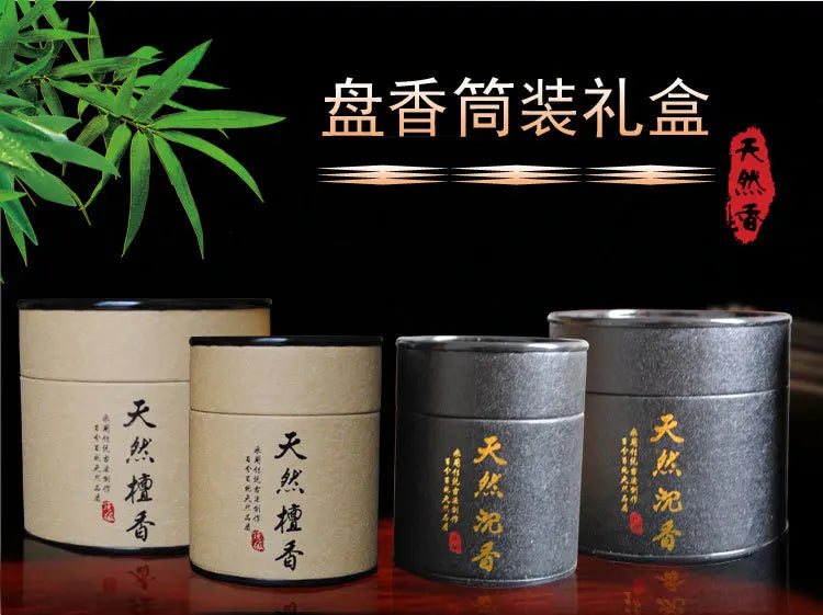 لفائف البخور الطبيعية تحترق لمدة أربع ساعات. تُستخدم لفائف بخور خشب الصندل والعود في بخور الصحة والعافية المنزلي.