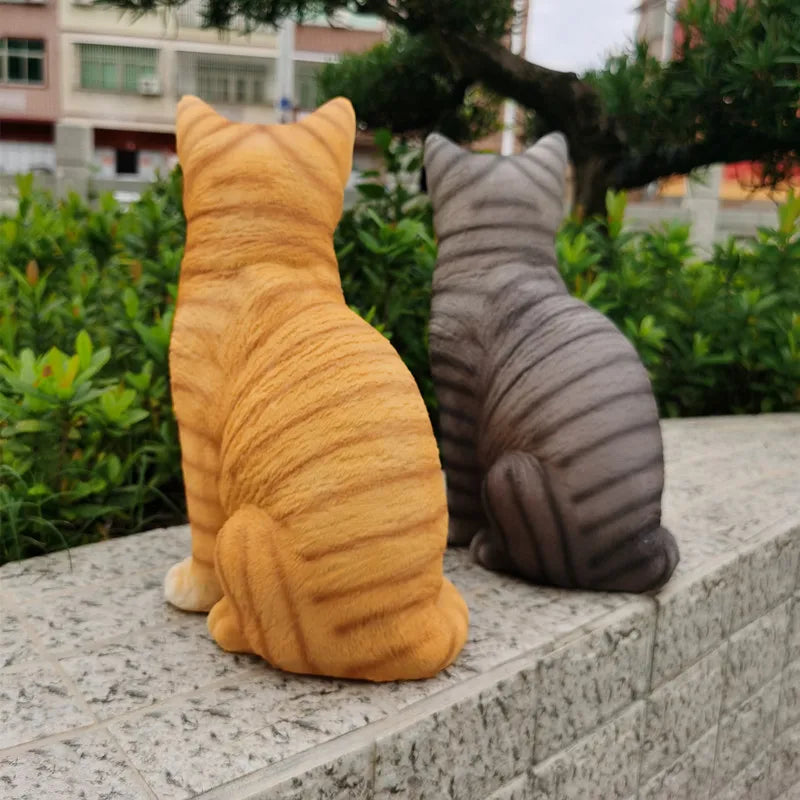 Kitten Cute Animal Garden Outdoor Courtyard Home Decoration Balcony Gardening Animal Room Crafts Decorative Home Accessories
