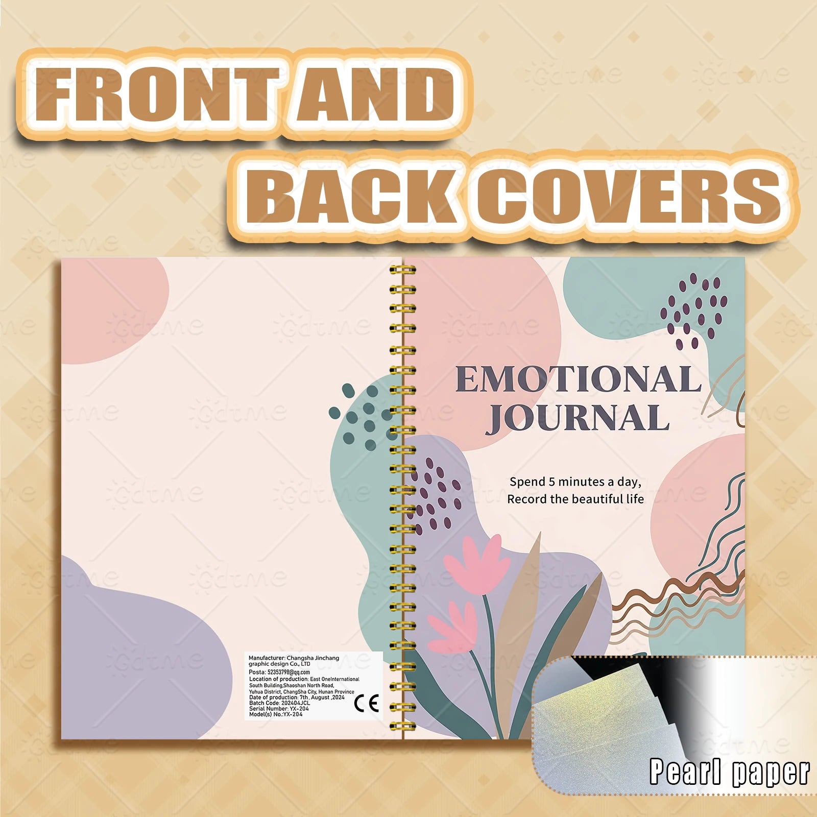 EMOTIONAL JOURNAL --Adult Mental Health Planner,Wellness Workbook,Therapy Worksheet,Anxiety Management,Self Care Tracker