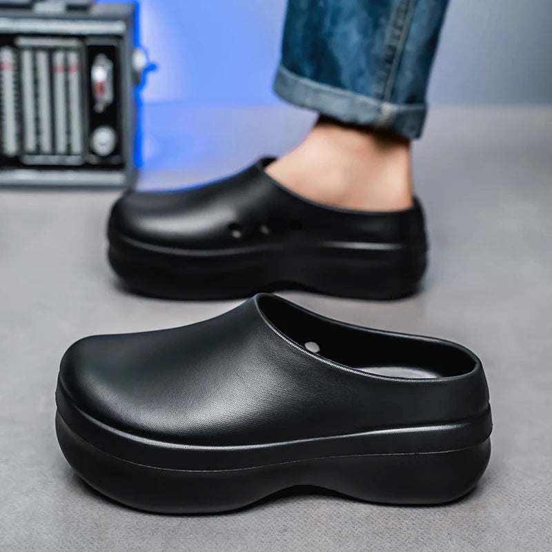 Fashion EVA Men Casual Shoes Thick Soles Sandals WaterProof Anti Slip Work Shoes Women Comfort Nurse Shoes Couple Garden Clogs