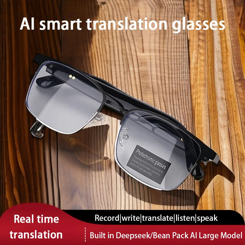 HY-G9 Smart Glasses AI Intelligent Translation 144Languages Real-time Wireless Bluetooth Headset For Simultaneous Interpretation
