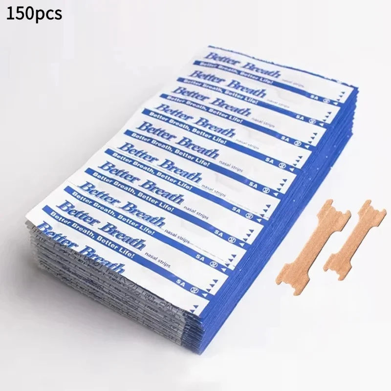 150pcs Breathing Nasal Strips Right Way Stop Snoring Anti Snoring Strips Easier Better Breathe Health Care Sleeping Well