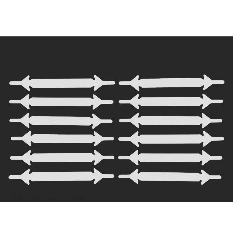 12Pcs Silicone Shoelaces for Shoes No Tie Shoe laces Elastic Laces Sneakers Kids Adult Rubber Shoelace One Size Fits All Shoes