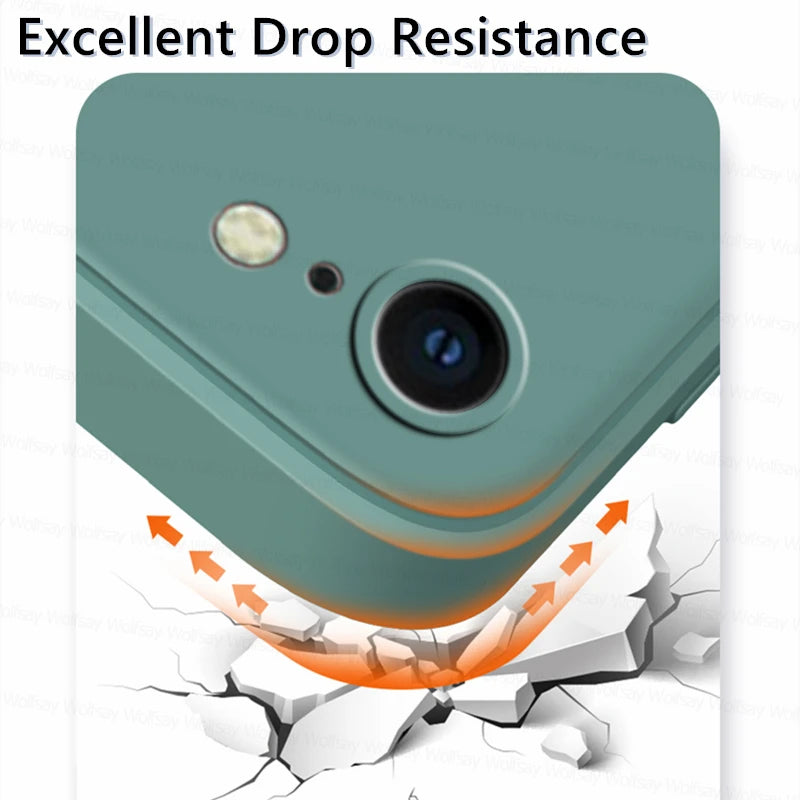 جراب لهاتف iPhone 8 لهاتف iPhone SE 2022 2020 7 8 جراب فاخر مقاوم للصدمات مصنوع من مادة TPU الناعمة والسيليكون السائل جراب خلفي لهاتف iPhone 8