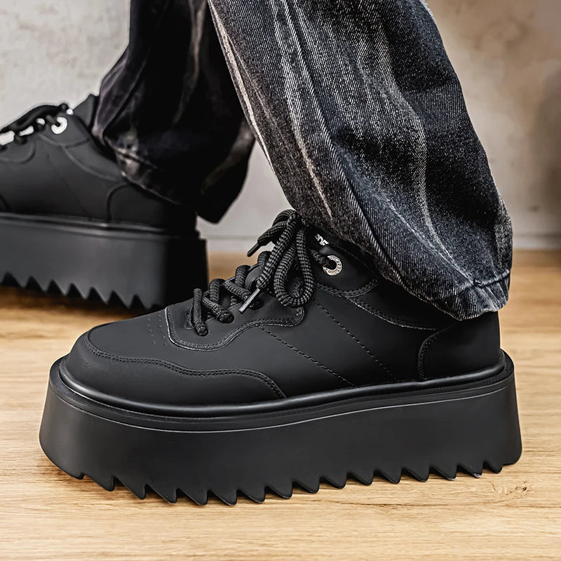 2025 New High Quality Men's Shoes Thick Soled Height Increasing Casual Skateboarding Shoe for Outdoor Running Sports Shoes