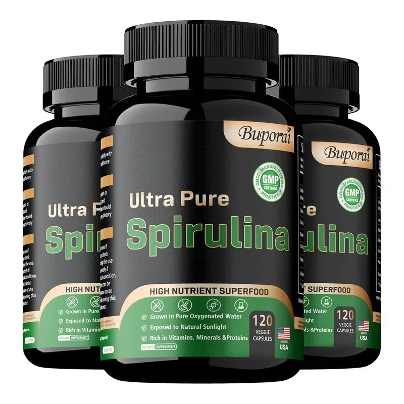 Organic Spirulina Supplement - Detoxification, Nutrition, Immune System Health, Cardiovascular Health, AntioxidantSupplements