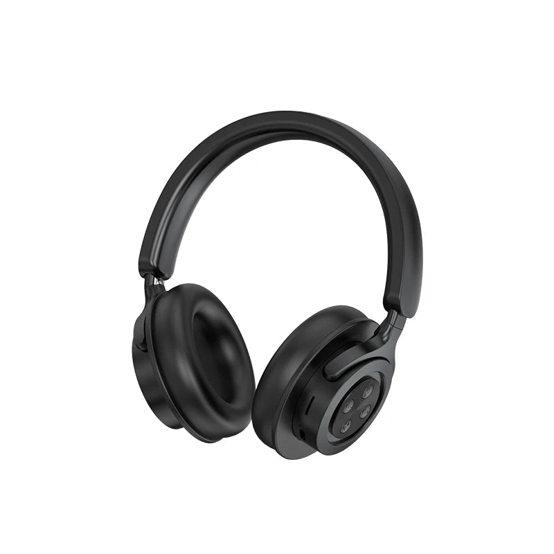 سماعات رأس بلوتوث 5.3، سماعات رأس للألعاب، سماعات أذن لاسلكية ثنائية الوضع، قابلة للطي، سماعات رأس موسيقية لتقليل الضوضاء لأجهزة iPhone وXiaomi
